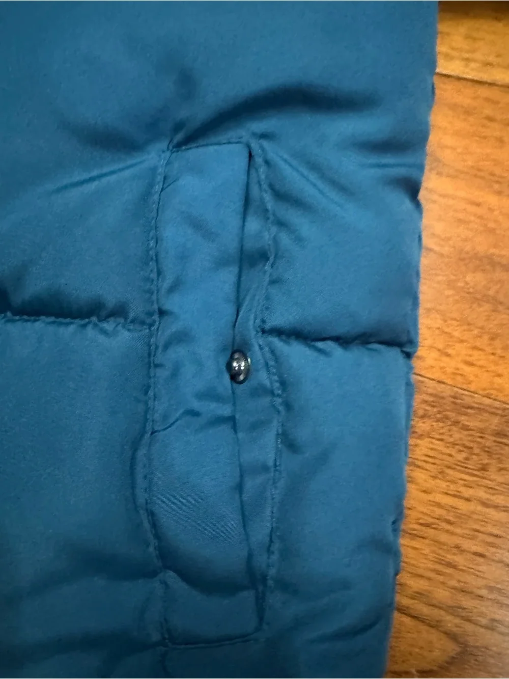 Reebok Teal and Navy Padded Jacket with Hood